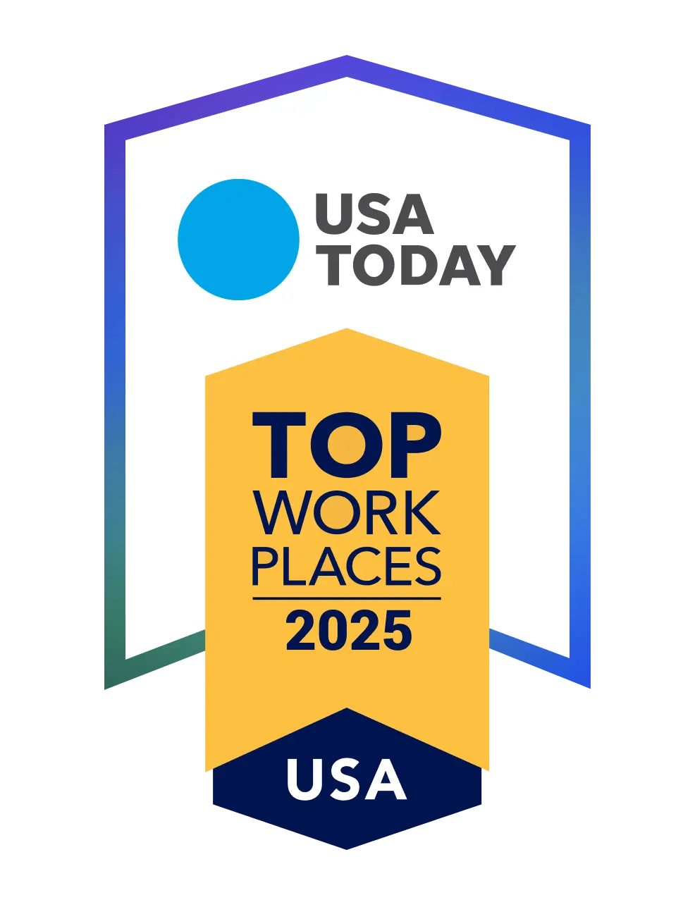USA Today Top Workplace award 2025